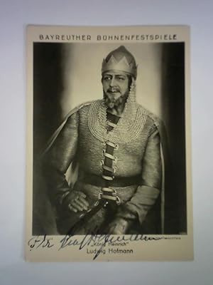 Bayreuther Bühnenfestspiele König Heinrich - Autogrammkarte