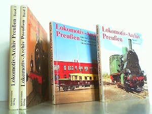 Bild des Verkufers fr Lokomotiv-Archiv Preuen. Hier Band 1-4 in 4 Bchern komplett ! Band 1: Schnellzug- und Personenzuglokomotiven. Band 2: Gterzuglokomotiven. Band 3: Tenderlokomotiven. Band 4: Zahnrad-, Schmalspur-, Dampf- und Elektrolokomotiven/Triebwagen. zum Verkauf von Antiquariat Ehbrecht - Preis inkl. MwSt.