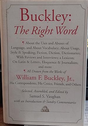 Image du vendeur pour Buckley: The Right Word mis en vente par The Book House, Inc.  - St. Louis