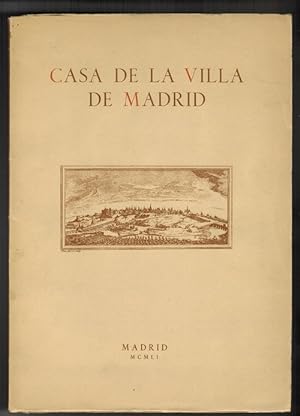 Imagen del vendedor de Casa de la Villa de Madrid, La. Prlogo de Jos Moreno Torres. a la venta por La Librera, Iberoamerikan. Buchhandlung