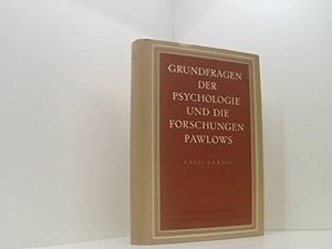 Bild des Verkufers fr Grundfragen der Psychologie und die Forschungen Pawlows. zum Verkauf von Book Broker