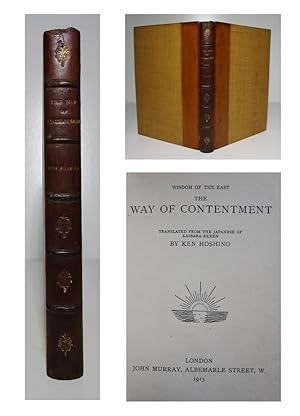 Imagen del vendedor de WISDOM OF THE EAST THE WAY OF CONTENTMENT Translated From the Japanese a la venta por Andrew Cox PBFA