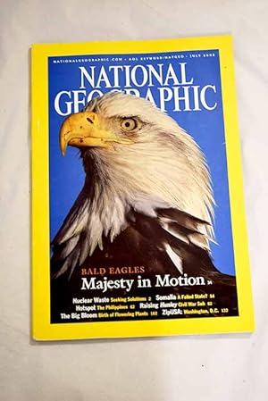 Seller image for National Geographic Magazine, Ao 2002, vol. 202, n 1:: Half life: the lethal legacy of America's nuclear waste; Bald eagles come back from the brink; Somalia: a failed state?; The Philippines; The H. L. Hunley: secret weapon of the confederacy; The big bloom: how flowering plants changed the world; ZipUSA: Washington, D.C for sale by Alcan Libros