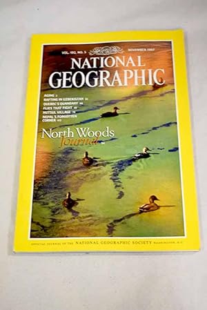 Seller image for National Geographic Magazine, Ao 1997, vol. 192, n 5:: Aging: new answers to old questions; Wilderness rafting siberian style; Quebec's quandary; Flies that fight; Portrait of a village: the hutsuls of Ukraine; North woods journal; Mustang: Nepal's forgotten corner for sale by Alcan Libros