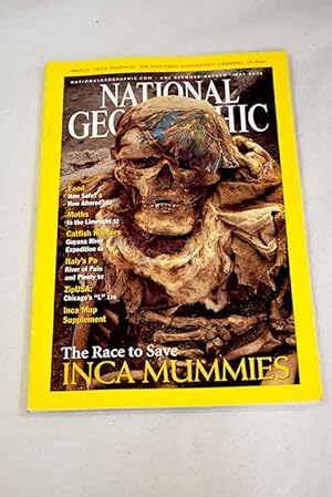 Immagine del venditore per National Geographic Magazine, Ao 2002, vol. 201, n 5:: Food: How Safe?: How Safe?; Food: How Altered?: How Altered?; UNCOMMON VISION.; CATFISH HUNTERS.; INCA RESCUE.; Po: RIVER OF PAIN AND PLENTY.: RIVER OF PAIN AND PLENTY.; 60614: Life by the Tracks.: Life by the Tracks venduto da Alcan Libros