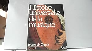 Bild des Verkufers fr Histoire universelle de la musique, tome 1 zum Verkauf von JLG_livres anciens et modernes