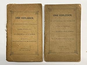 Set of 2, 1869, Schoolbook | Ons Verleden. De Geschiedenis des Vaderlands in Schetsen en Tafereel...