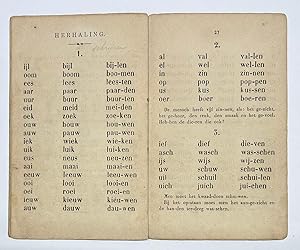 Schoolbook, 1863, Education | Leesboekje voor eerstbeginnende Leerlingen, welke volgens de leerwi...