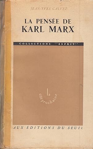 Seller image for La pense de Karl Marx for sale by PRISCA