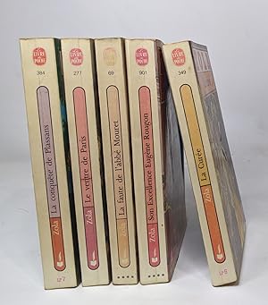 Seller image for Lot de 5 romans d'Emile Zola: La faute de l'abb Mouret / Son excellence Eugne Rougon / La cure / Le ventre de Paris / La conqute de Plassans for sale by crealivres