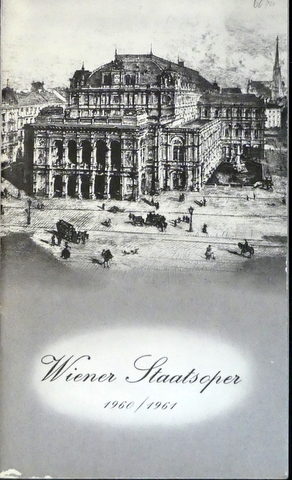 Immagine del venditore per [Programmheft] Programmheft der Wiener Staatsoper venduto da Paul van Kuik Antiquarian Music