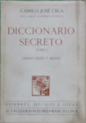 Imagen del vendedor de Diccionario secreto I a la venta por Librera Alonso Quijano