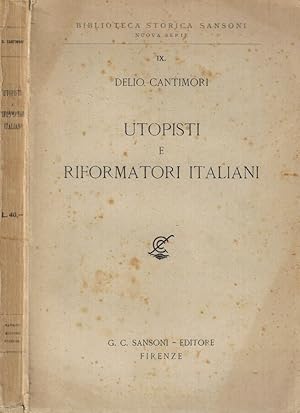 Bild des Verkufers fr Utopisti e riformatori italiani 1794-1847 Ricerche storiche zum Verkauf von Biblioteca di Babele