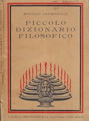 Bild des Verkufers fr Piccolo dizionario filosofico zum Verkauf von Biblioteca di Babele