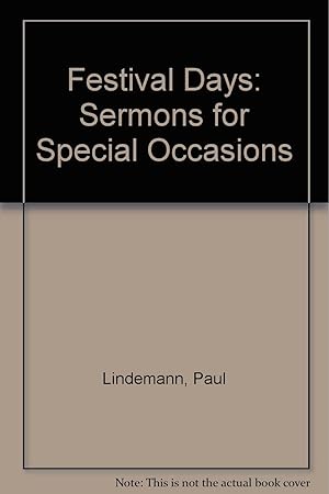 Imagen del vendedor de Festival Days: Sermons for Special Occasions a la venta por Redux Books