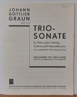 Seller image for Triosonate fr Flte (oder Violine), Violine und Violoncello (ad lib.) (Hg. Oskar Fischer) for sale by ANTIQUARIAT H. EPPLER