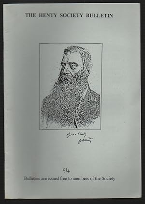 Immagine del venditore per The Henty Society Bulletin Number 94 Volume XII Winter 2000-2001 venduto da Sonnets And Symphonies