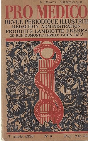 Seller image for Pro medico. Revue priodique illustre. 7e anne. N6. for sale by PRISCA