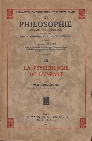 Seller image for La psychologie de l'enfant for sale by PRISCA