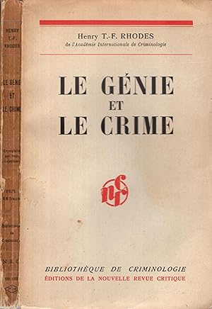 Image du vendeur pour Le Gnie et le crime ("Genius and criminal"). Traduit de l'anglais par Daniel Proust. mis en vente par PRISCA