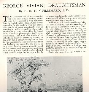 Imagen del vendedor de George Vivian, Draughtsman a la venta por ! Turtle Creek Books  !