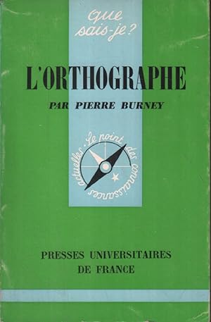 Seller image for L'orthographe for sale by librairie philippe arnaiz