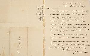 Autograph letter signed, to first Lt. David Conner, on the eve of the voyage of the USS Ontario t...