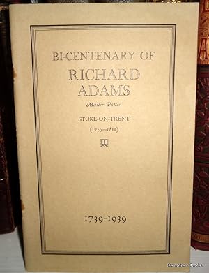 Bi-Centenary of Richard Adams. Master Potter. Stoke-on-Trent 1739-1811