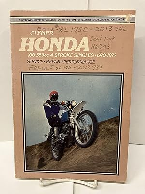 Clymer Honda Service-Repair Handbook: 100-350Cc 4-Stroke Singles, 1970-1977