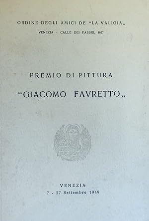 Seller image for PREMIO DI PITTURA "GIACOMO FAVRETTO" for sale by libreria minerva
