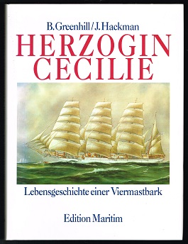 Bild des Verkufers fr Herzogin Cecile: Lebensgeschichte einer Viermastbark. - zum Verkauf von Libresso Antiquariat, Jens Hagedorn