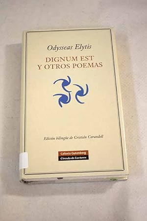 Dignum est y otros poemas