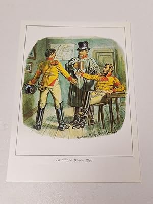 Postillione, Baden, 1820 : Postkarte / Ansichtskarte (Jubiläums-Postkarte)