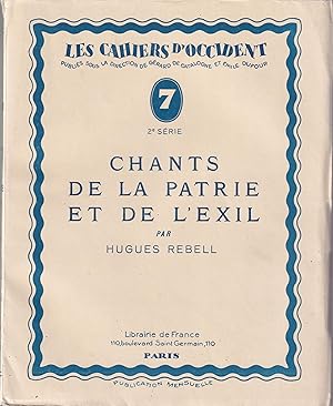Seller image for Chants de la patrie et de l'exil : Avec un portrait de l'auteur par J.-A. Stival. for sale by PRISCA