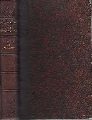 Seller image for Dictionnaire encyclopdique des sciences mdicales COU - CRE tome XXII for sale by PRISCA