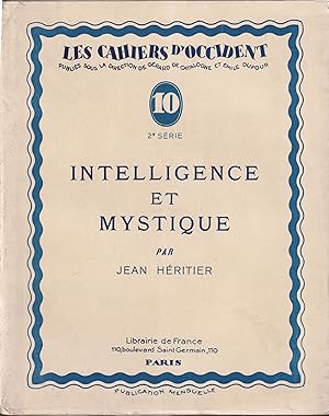 Seller image for Intelligence et mystique for sale by PRISCA