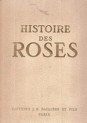Imagen del vendedor de Histoires des roses a la venta por PRISCA