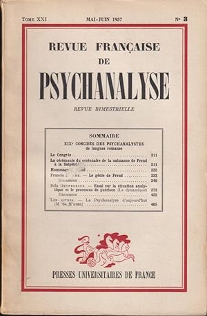 Immagine del venditore per Revue Franaise de Psychanalyse - Tome XXI - N 3 - XIX Congrs des Psychanalystes de langues romanes. venduto da PRISCA