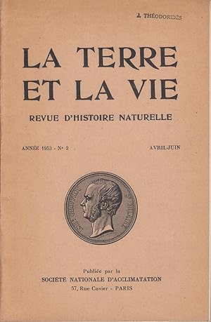 Imagen del vendedor de La Terre et la Vie - Revue d'Histoire Naturelle - Anne 1953 - N 2 - Avril/Juin. a la venta por PRISCA