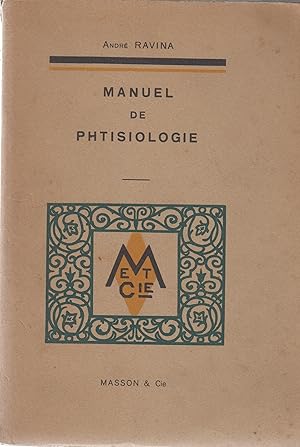 Image du vendeur pour Manuel de Phtisiologie mis en vente par PRISCA