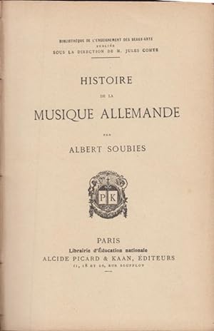 Immagine del venditore per Histoire de la Musique Allemande venduto da PRISCA