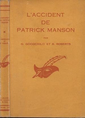 Seller image for L'accident de Patrick Manson for sale by PRISCA