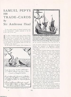 Seller image for Samuel Pepys: His Trade-Cards. An original article from The Connoisseur, 1933. for sale by Cosmo Books