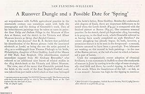 Imagen del vendedor de The Iconography and Dating of Constable's Work: A Runover Dungle and a Possible Date for 'Spring'. An original article from The Burlington Magazine, 1972. a la venta por Cosmo Books