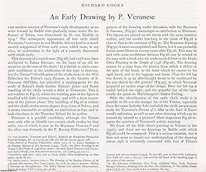 Bild des Verkufers fr An Early Drawing of Paolo Veronese. An original article from The Burlington Magazine, 1971. zum Verkauf von Cosmo Books