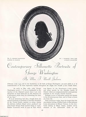Imagen del vendedor de Contemporary Silhouette Portraits of George Washington. An original article from The Connoisseur, 1932. a la venta por Cosmo Books