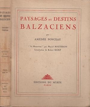 Seller image for Paysages et destins balzaciens for sale by PRISCA