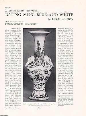 Seller image for Dating Ming Blue and White. An original article from The Connoisseur, 1933. for sale by Cosmo Books