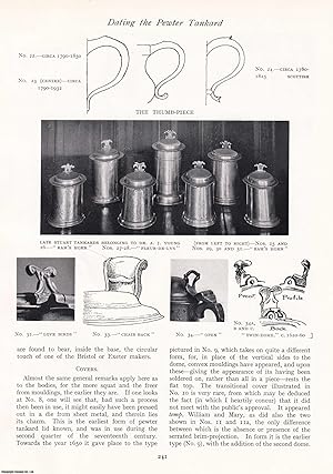 Seller image for Dating the Pewter Tankard. An original article from The Connoisseur, 1932. for sale by Cosmo Books