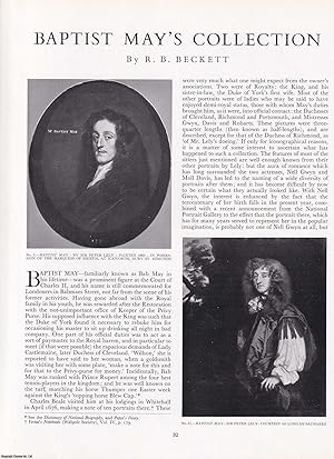 Image du vendeur pour The Art Collection of Baptist May, Keeper of the Privy Purse in the Court of Charles II. An original article from The Connoisseur, 1950. mis en vente par Cosmo Books